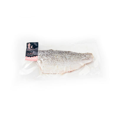 เนื้อปลากะพงขาวแล่แช่แข็ง 100 - 150 กรัม/ชิ้น