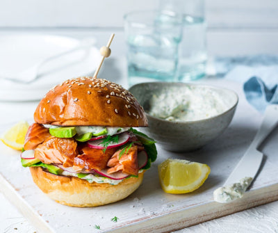 Wood Roasted Salmon Burger