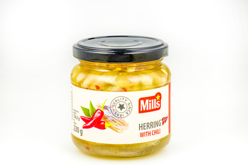 Mills Marinated Herring with Chilies 230 g