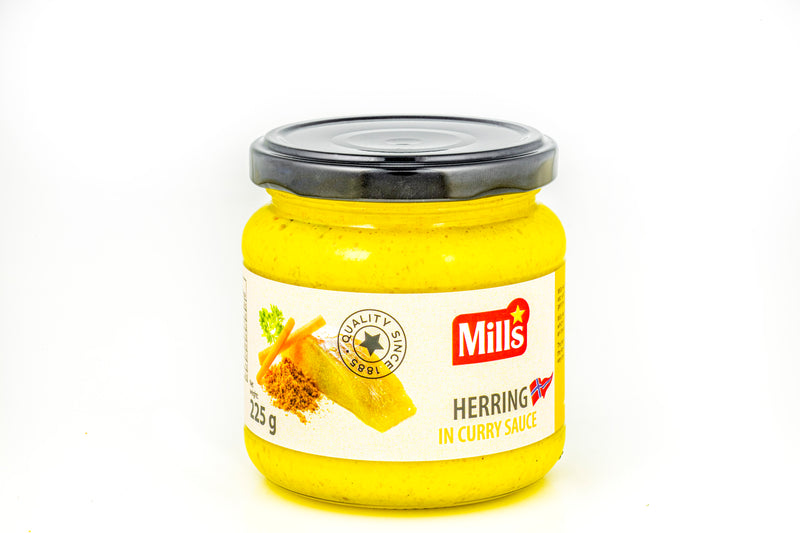 Mills Marinated Herring in Curry Sauce 225 g