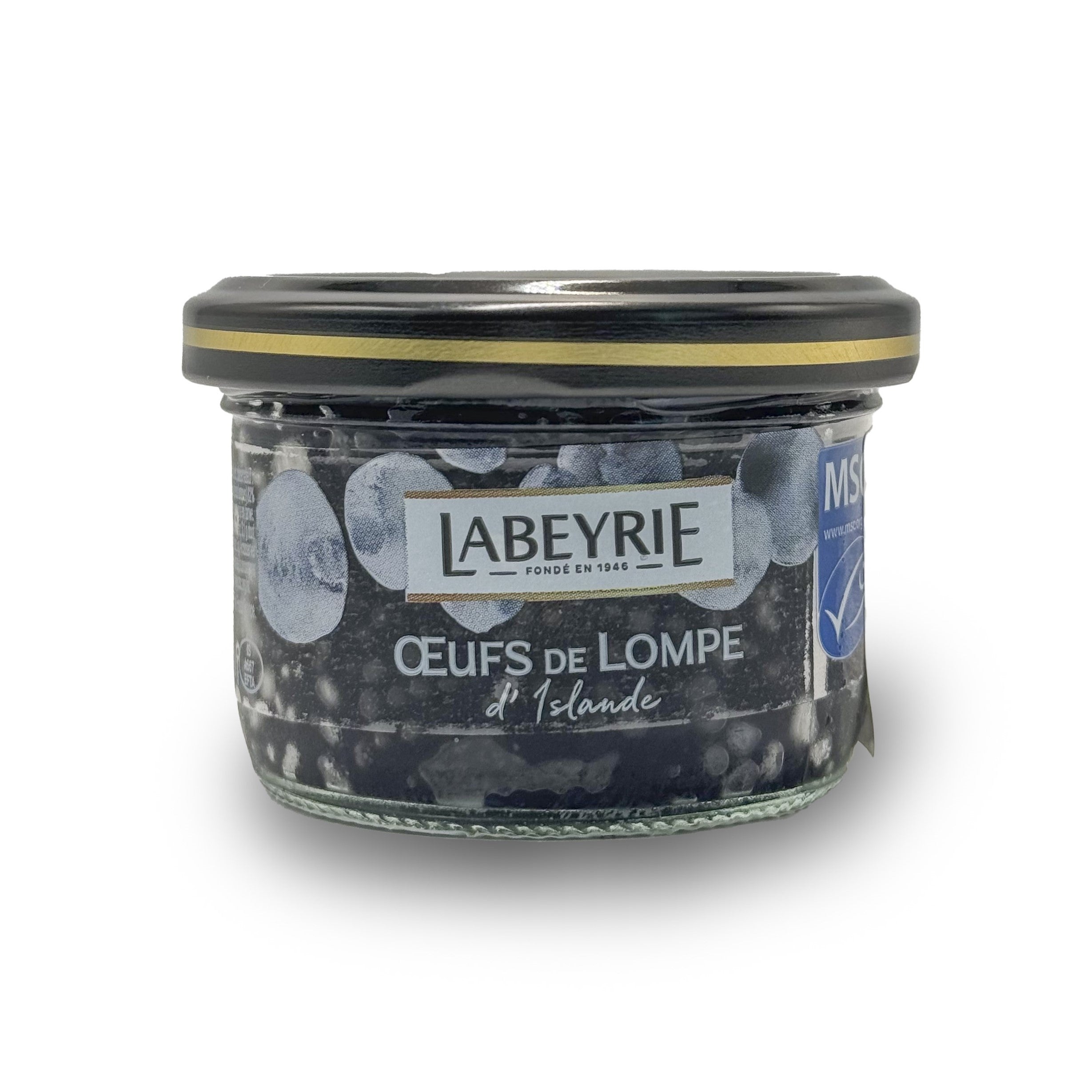 Blump Fish Roe Labeyrie Black Lumpfish Roe 80 g/Jar – Thammachart Seafood