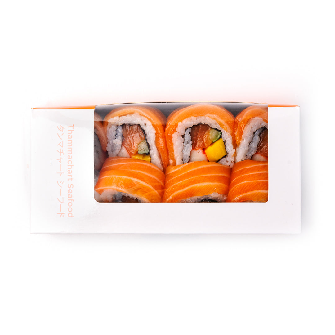 Salmon Uramaki Set – Thammachart Seafood