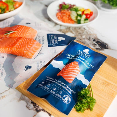 Frozen Arctic Salmon 90g/pc