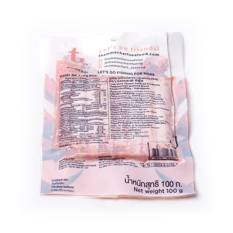 Thammachart Seafood Crab Stick High Protein 100g