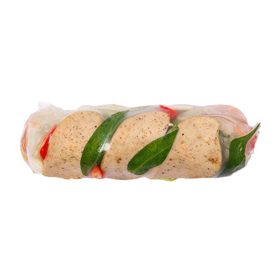 ซัมเมอร์โรล ไส้กรอกแซลมอนพริกไทยดำ Summer Roll Italian Salmon Sausage