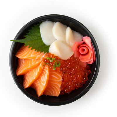 Trio Kings Donburi (Salmon/Hotate/Ikura)