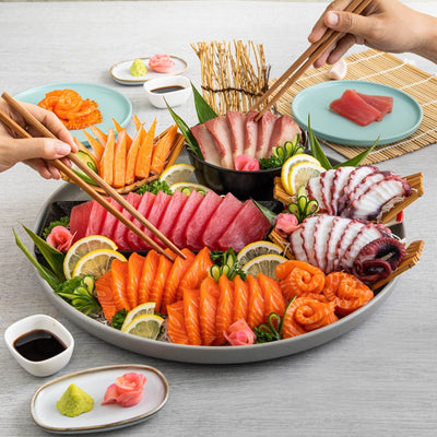 When Salmon Marry Tuna Sashimi Platter