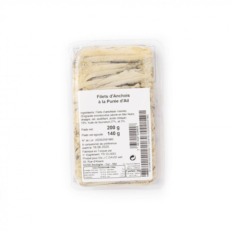 JC David Anchovies With Garlic 200 g/pack (Pre-Order 30 days)