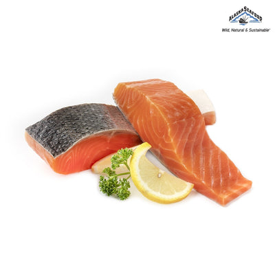 เนื้อปลาแซลมอนซ็อกอายอลาสก้าจับจากธรรมชาติ  Frozen Wild Alaskan Sockeye Salmon Fillet 