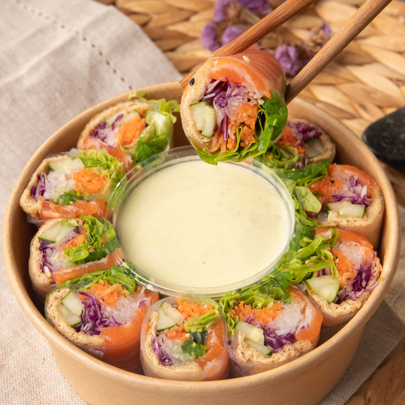 Smoked Salmon Rice Paper Rolls M