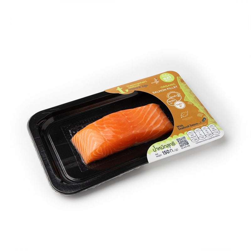  เนื้อปลาแซลมอนออร์แกนิคแล่    Frozen  Organic Salmon fillet