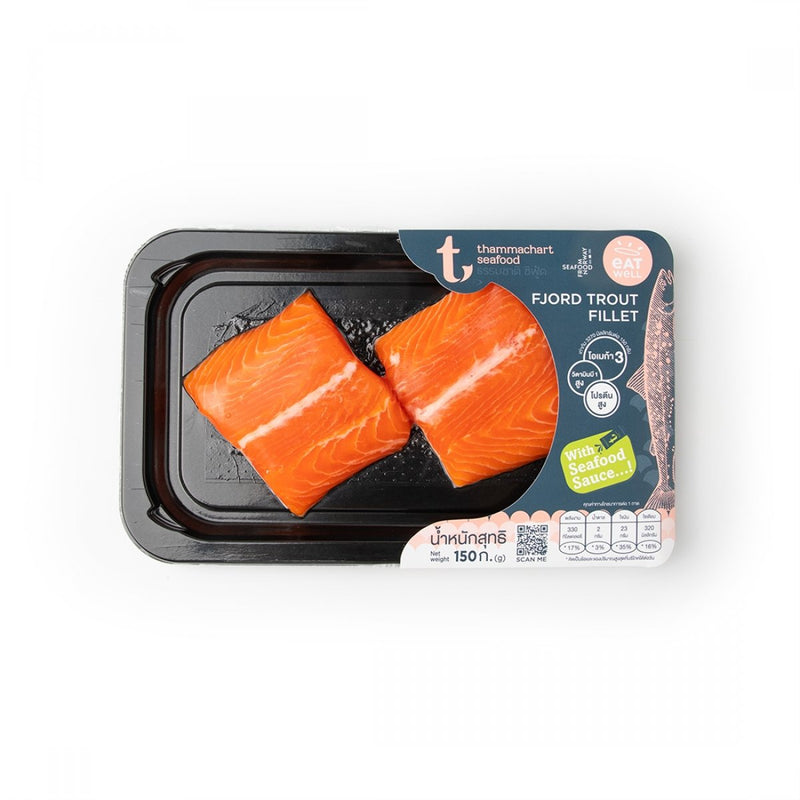 เนื้อปลาฟยอร์ดเทร้าต์ ส่วนหาง เเล่ (เเช่เเข็ง) Frozen Norwegian  Fjord  trort  tail Fillet