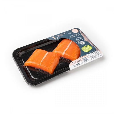 เนื้อปลาแซลมอนนอร์เวย์   เเช่เเข็ง   Frozen  Norwegian Salmon  Tail fillet