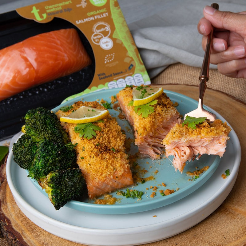 Frozen Organic Salmon Fillet with Seafood Sauce 150 g/pack